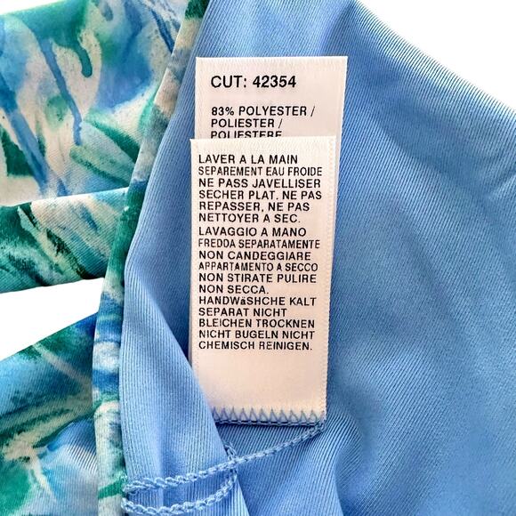 Splendid Graffiti Heart Retro Swim Bikini Bottoms in Blue, Large - Picture 14 of 14